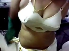 Indian Woman Does A Striptease