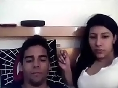 Nasty busty Indian girlfriend deepthroats me off previous to doggyfucking