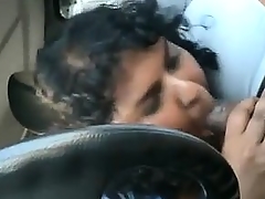 Fat Indian Gives A Suck off In The Car